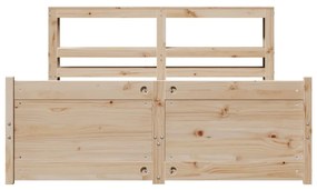 Estrutura cama c/ cabeceira 120x190 cm pinho maciço