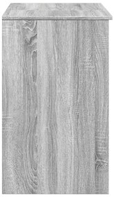 Toucador com espelho 73x46,5x120 cm cor cinzento sonoma