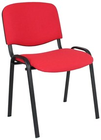 Cadeiras de Escritório Visitante 4 Pés Vermelho Riva Empilhável