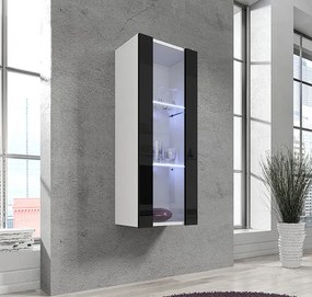 Mueble colgante modelo Nerea V2 (40x126cm) en blanco y negro