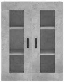 Armário alto 69,5x34x180 cm derivados de madeira cinza cimento