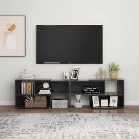 Móvel de TV 149x30x52 cm derivados de madeira cinza
