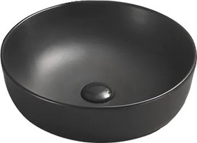 Mexen Lana lavatório de bancada 41 x 41 cm, preto mate - 22234185