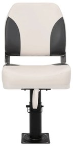 Assentos de barco 2 pcs c/ pedestais ajustáveis e rotação 360°