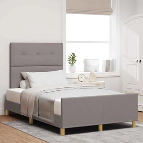 Cama vidaXL Taupe 120x200 cm Tecido
