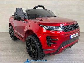 Carro elétrico para crianças Range Rover Evoque 12V 2.4G Vermelho Metalizado