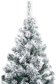 Árvore de Natal artificial com flocos de neve 400 cm PVC verde