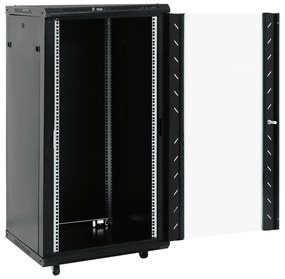 Armário bastidor 22U c/ pés giratórios 19" IP20 60x60x120 cm