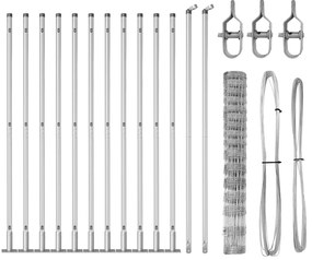 Cerca de Campo vidaXL 1.2x25 m Aço Galvanizado
