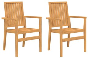 3 pcs conjunto de jantar para jardim madeira de teca maciça