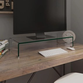 Suporte de TV/monitores em vidro transparente 70x30x13 cm