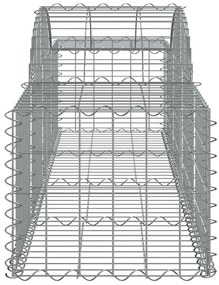Cestos gabião arqueados 10pcs 200x50x40/60 cm ferro galvanizado