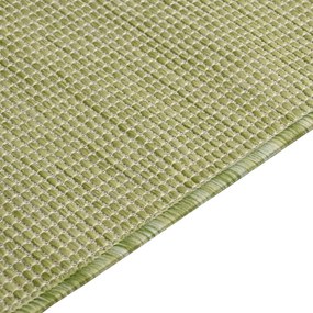 Tapete de tecido plano para exterior 120x170 cm verde