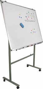 Quadro Branco Cerâmica Magnético 120x150 cm com Cavalete Móvel
