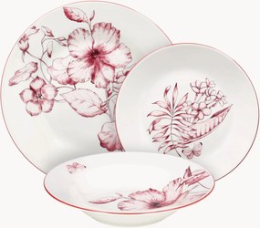 Conjunto de loiça em porcelana Atollo, 6 pessoas, conjunto de 18