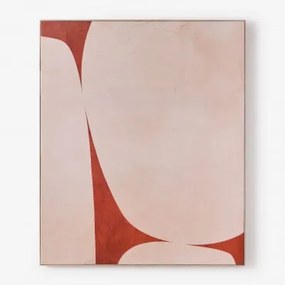 Pintura Decorativa 100x120 Cm Impressa Em Tela Elisa Beige Creme - Sklum