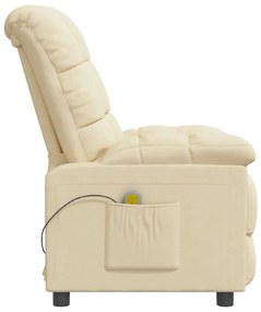 Poltrona de massagens tecido cor creme