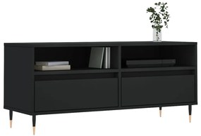 Móvel de TV 100x34,5x44,5 cm derivados de madeira preto