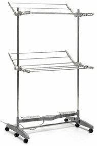 Estendal de Roupa Elétrico Dobrável com Fluxo de ar Natural Dryllon InnovaGoods 24 W 12 Barras