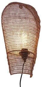 Candeeiro de parede oriental bronze 45 cm - Nidum Oriental