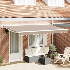vidaXL Tecido para Substituição de Toldo para Estrutura de 4x2 m Bege