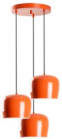 Candeeiro de Teto Yozgat – Laranja – Diâmetro 45 cm