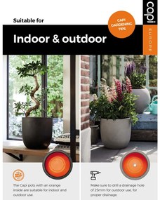 Vaso Nature Rib elegante Deluxe 45x72 cm antracite