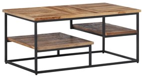 Mesa de centro 90x50x39 cm teca recuperada maciça