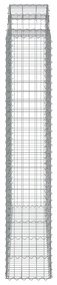 Cestos gabião arqueados 8pcs 200x50x220/240cm ferro galvanizado