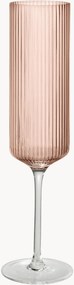 Copos de champanhe artesanais Ripple, conjunto de 2