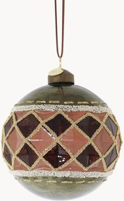 Bolas de Natal de vidro Geometrical, conjunto de 8