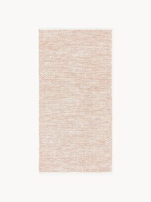 Tapete artesanal para exterior com padrão de losangos vintage Rika