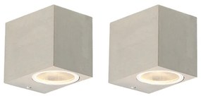 Conjunto de 2 apliques modernos aluminio IP44 - BALENO I Design
