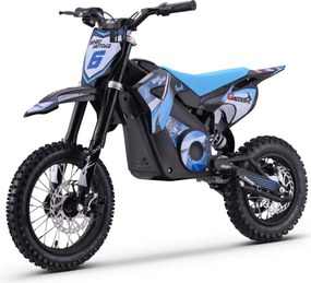 Kids Electric Dirt Bike 1000W | Beneo Motors Gazelle Blue | Ages 6–10 | Speed Limiter