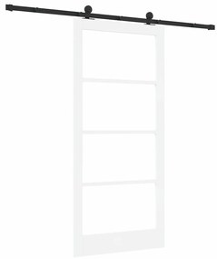 Porta Deslizante vidaXL com Conjunto de Ferragens 'ORKDAL'Branca 93x20