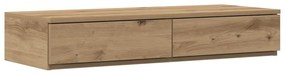 gavetas vidaXL Artisan Carvalho 80x36,5x16,5 cm em Madeira de Engenhar
