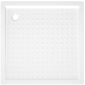 Base de chuveiro com pontos 80x80x4 cm ABS branco