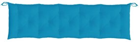 Almofadão p/ banco jardim 180x50x7 cm tecido oxford azul-claro
