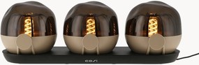Candeeiros de mesa LED portáteis reguláveis para interior e exterior Cosisfera, conjunto de 4