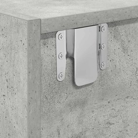 Armário para TV Cinza Concreto 100x31x25,5 cm Madeira Engenharia