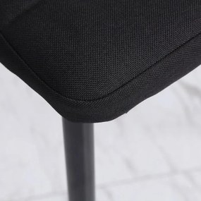 Conjunto de 4 Cadeiras Tesa - Preto - Design Moderno