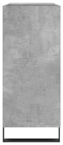 Armário p/ discos 84,5x38x89 cm derivados madeira cinza-cimento