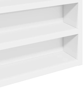 Armário vitrine 100x8,5x50 cm derivados de madeira branco