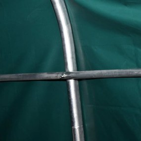 Tenda para gado removível PVC 550 g/m² 3,3x8 m verde escuro