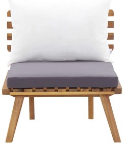 Conjunto lounge de jardim 5 pcs madeira de acácia maciça