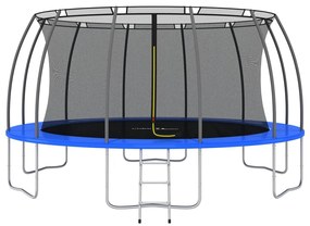 Conjunto de trampolim redondo 488x90 cm 150 kg