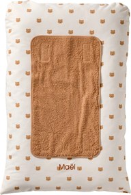 Capa personalizável para colchão de mudas, Hanói bege estampado