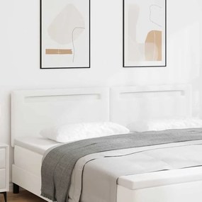 Cabeceira vidaXL Design Simples Branco Puro 200 cm Couro Sintético