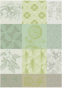 Toalhas de chá em tecido jacquard de algodão Mille, conjunto de 4