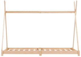 Estrutura de cama p/ crianças 70x140 cm madeira de pinho maciça